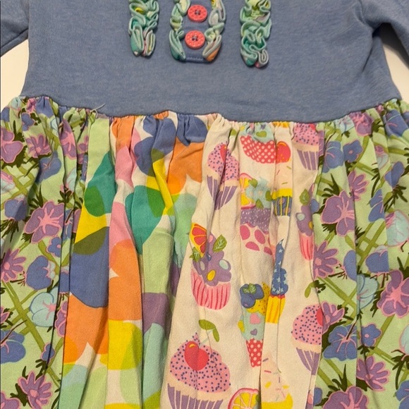 Matilda Jane Blue Pleated Embellished Dress - Picture 4 of 6